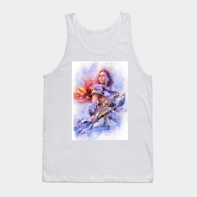 Aloy - Horizon Zero Dawn Tank Top by PetsArt